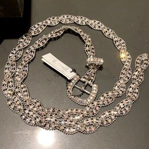 asos crystal belt